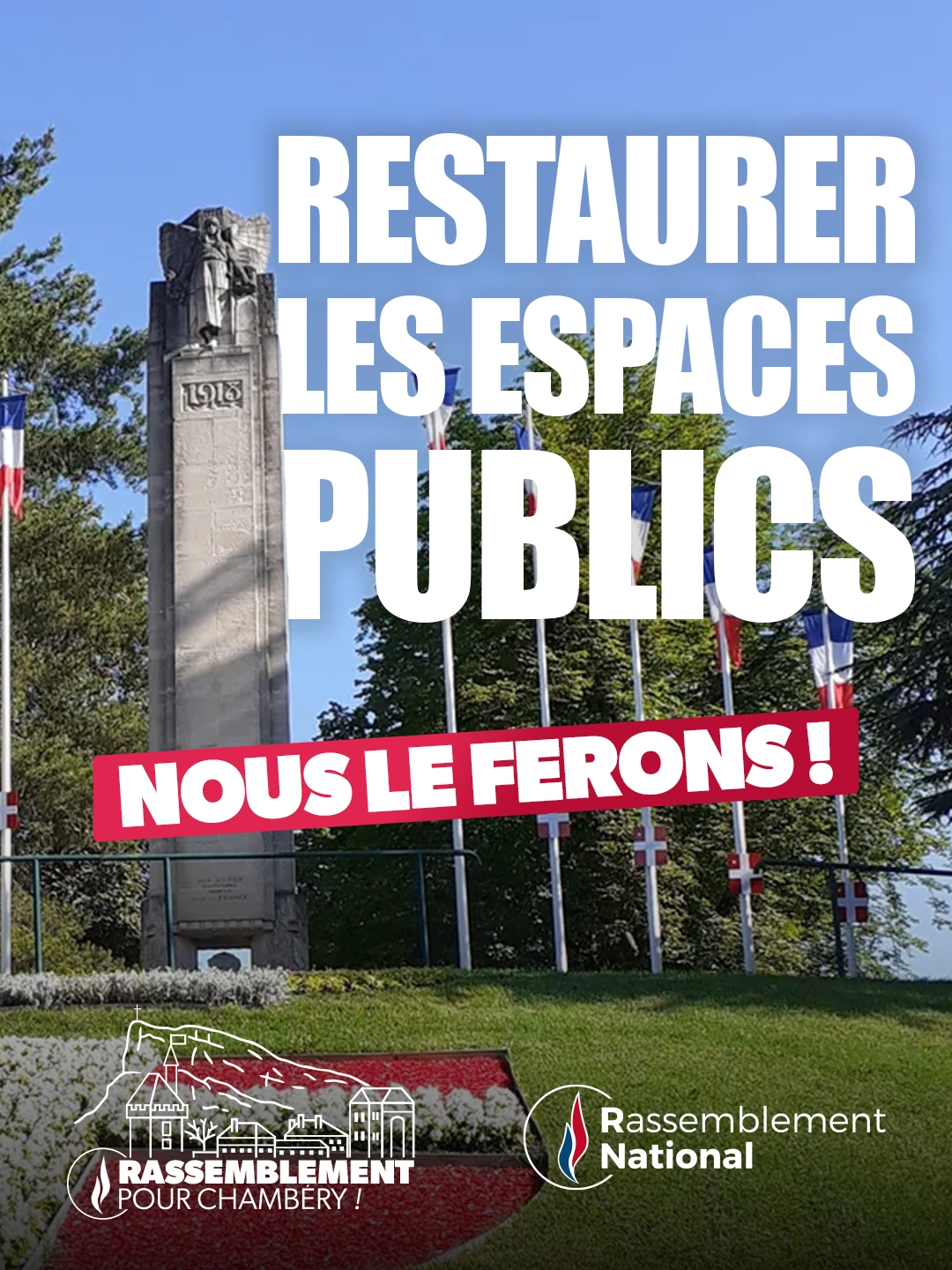 Restaurer les espaces publics, nous le ferons !